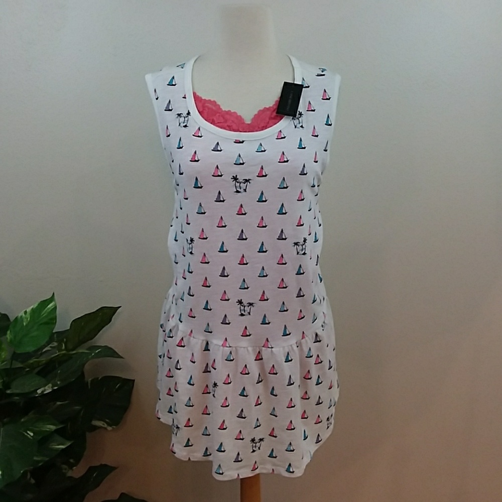 NWT Lane Bryant Peplum Tank Plus Sz 14/16